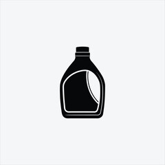 Laundry Detergent Bottle Vector Art Silhouette Design