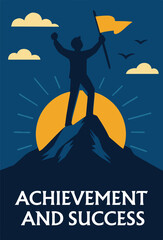 Motivation to drive success from business. achievement. or reward encourages employees to develop and succeed. Businessman running on the stairs to catch the winner