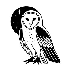 barn owl silhouette (8)