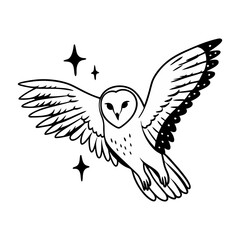barn owl silhouette (10)