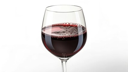 Red Wine Glass Bubbles Closeup, Wine, Beverage