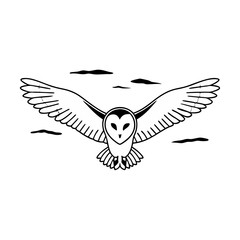 barn owl silhouette (14)