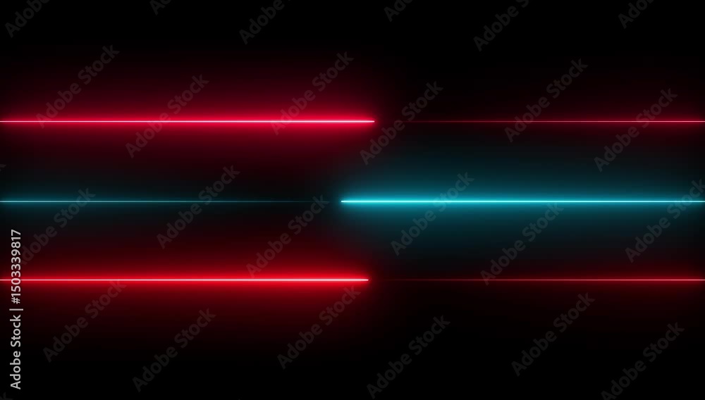 Poster shape glowing neon lines design neon lines movement animated background.