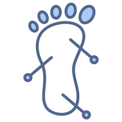Acupuncture Blue Icon