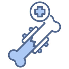 Fracture Blue Icon