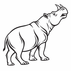 rhino vector illustration