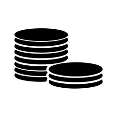 Stacks of coins vector illustration for financial gain and wealth building