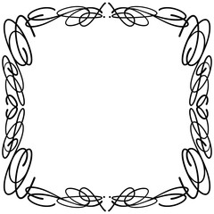 decorative frame with floral ornament