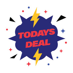 Obraz premium Top Deal Sticker with Modern Stars Design