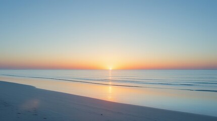 sunset over the sea