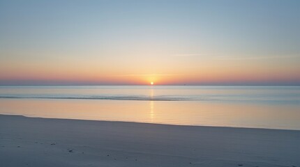 sunset over the sea