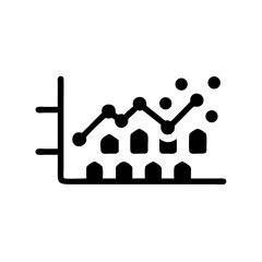 creative and simple minimal details Outline silhouette product statistics icon  sign vector