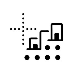 creative and simple minimal details Outline silhouette product statistics icon  sign vector