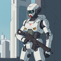 illustration of humanoid robotic