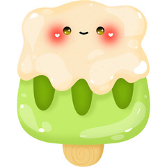 Kawaii matcha clipart PNG