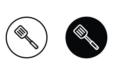 Spatula icon set. cooking utensils icon. isolated on white background.