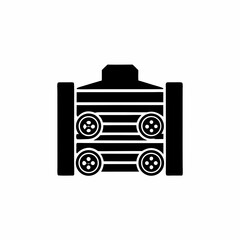 creative details Outline silhouette garage parking icon sign vector