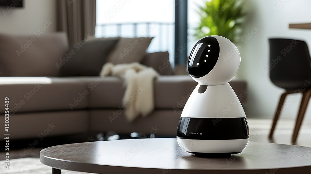 Poster an advanced personal assistant robot managing daily tasks and schedules