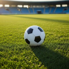 Obraz premium soccer ball on grass
