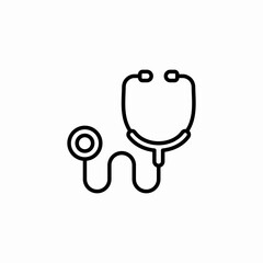stethoscope doctor icon sign vector