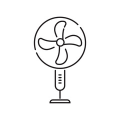 Air conditioner editable stroke outline icon