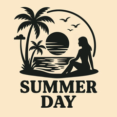 Naklejka premium summer holiday poster