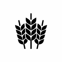creative and simple minimal details Outline silhouette wheat products icon