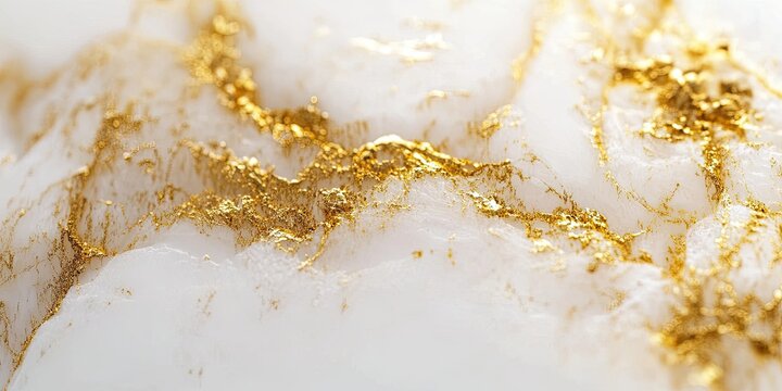 Abstract white surface with gold flecks