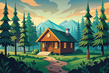 Secluded environment house