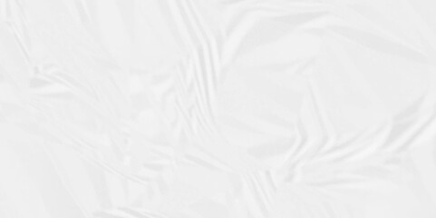 Rough and textured in white paper. White crumpled paper Blank white crumpled and creased paper poster.