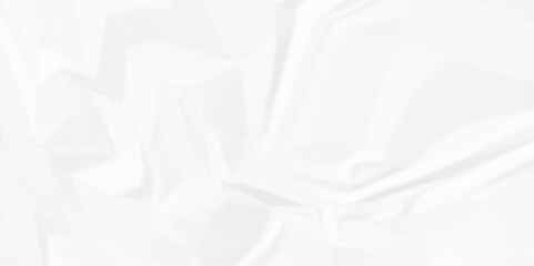 Rough and textured in white paper. White crumpled paper Blank white crumpled and creased paper poster.
