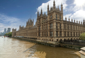 The House of Parliament, on the Thames River, London, England, UK