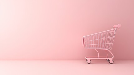 pink shopping cart