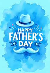 a fun Father's Day card with playful design elements that instantly convey a festive feeling
