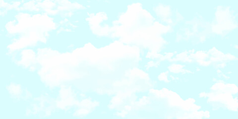 Soft white clouds in a light blue sky background image