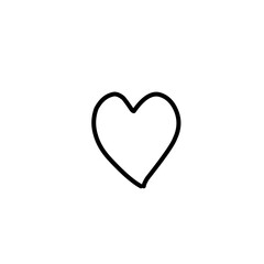 Hand Drawn heart shaped cookie