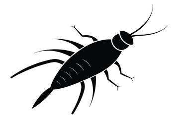 vector silhouette of a scorpion