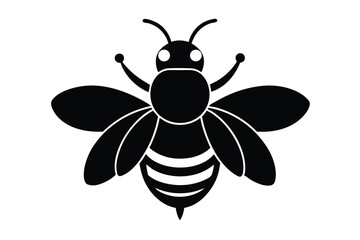 bee on white background