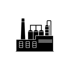 creative details Outline silhouette factory industrial icon sign vector