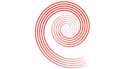 red and white spiral