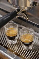 glass of espresso 