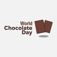 vector graphic of World Chocolate Day, ideal for World Chocolate Day celebration.