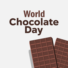 vector graphic of World Chocolate Day, ideal for World Chocolate Day celebration.