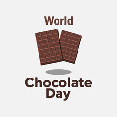 vector graphic of World Chocolate Day, ideal for World Chocolate Day celebration.