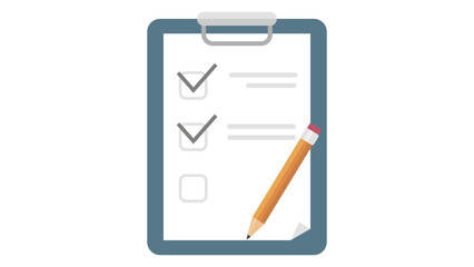 clipboard with pencil