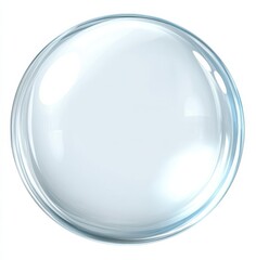Glossy Light Blue Sphere, Isolated on White Background, 3D Render, Abstract Orb, Sphere Background ,sphere,glass