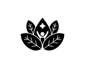 creative details Outline silhouette welness care icon sign vector