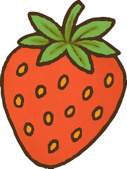 Obraz premium Cute Strawberry Illustration