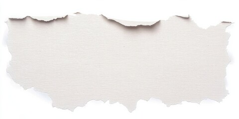 Torn Paper Texture, Isolated on White Background, Paper, Texture