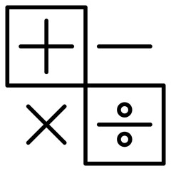 Numeracy Skill Outline Icon